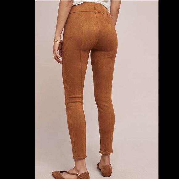 ANTHROPOLOGIE Faux Suede Leggings - Sz. 28 - Picture 3 of 8
